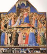 Fra Angelico The Coronation of the Virgin (mk05) oil painting reproduction